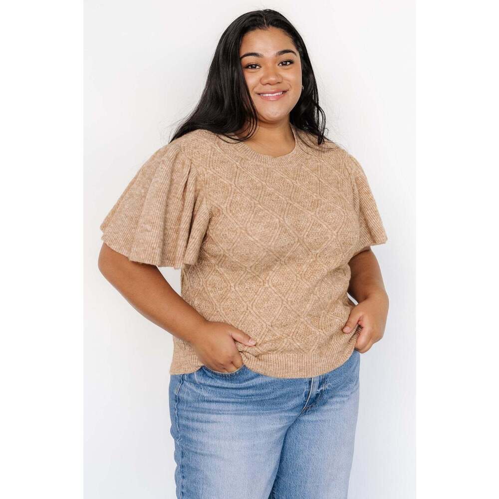 NWT Baltic Born Asa Knit Sweater Top | Caramel Size 1X
